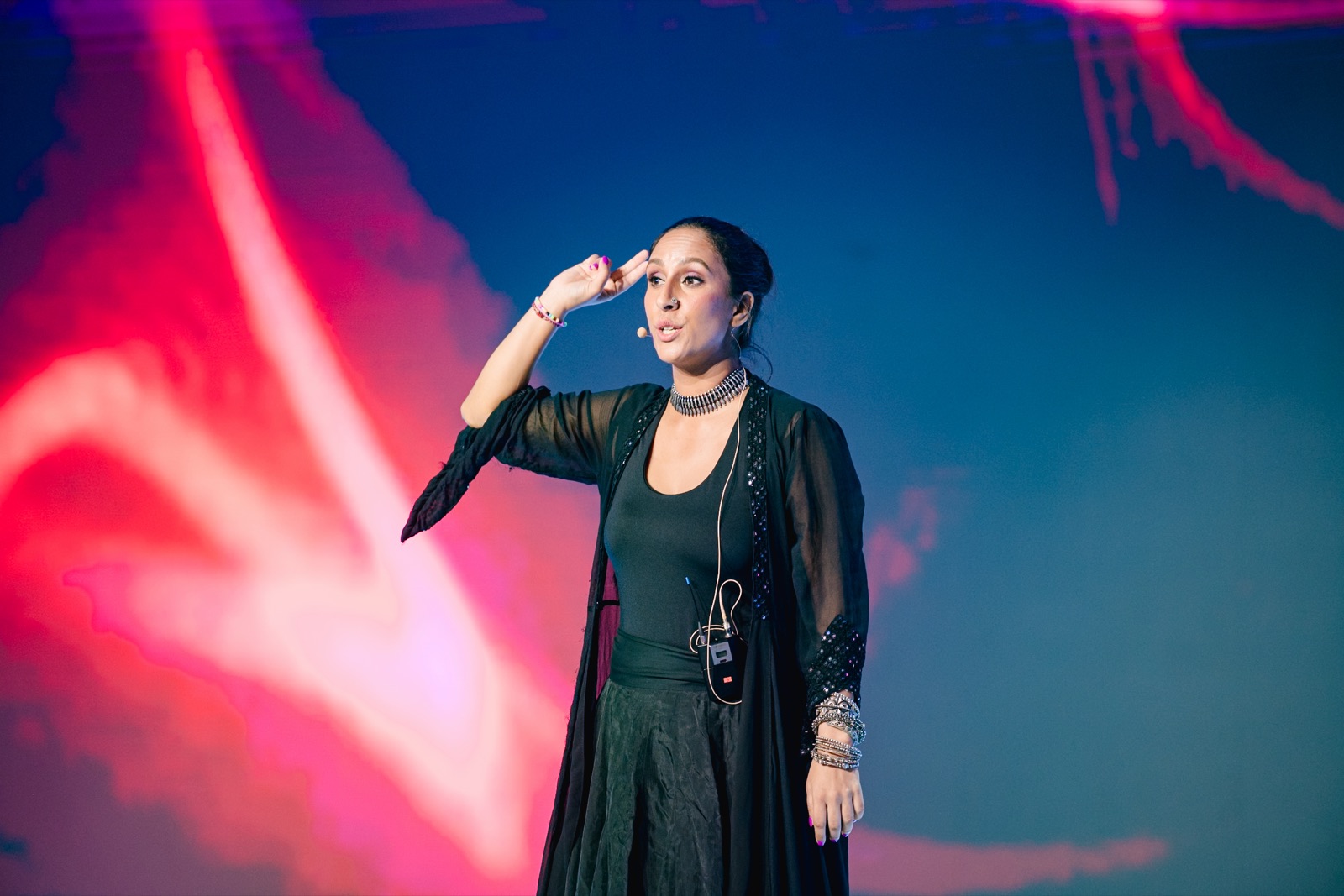 Sejal S. Sood speaking on stage